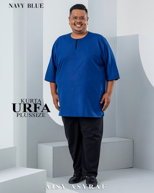 Kurta Urfa Plussize - Navy Blue