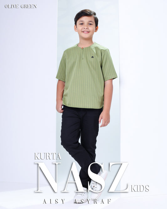 Kurta Nasz Kids - Olive Green