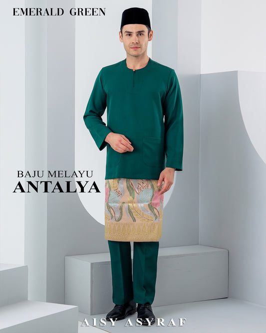 Baju Melayu Antalya - Emerald Green