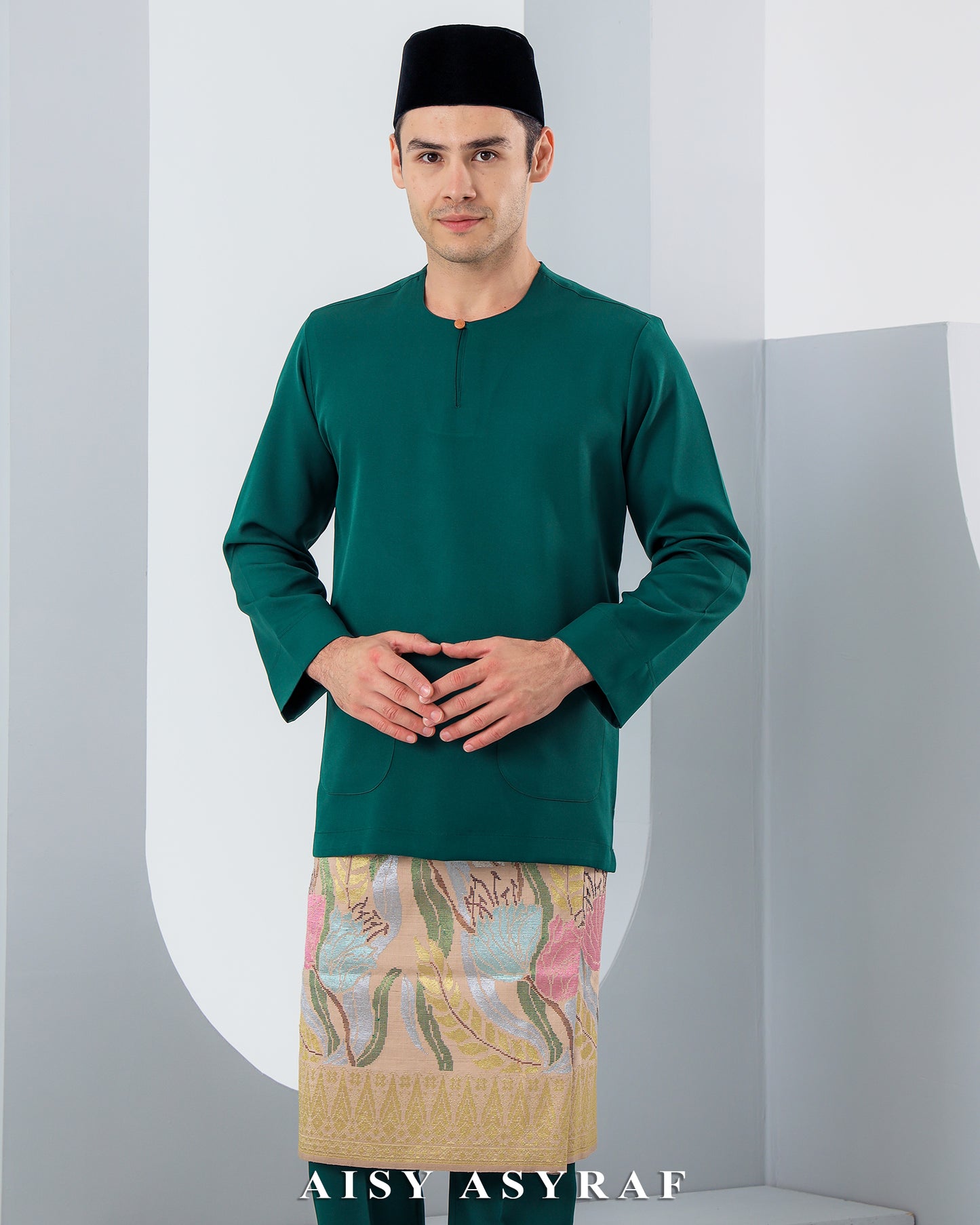 Baju Melayu Antalya - Emerald Green