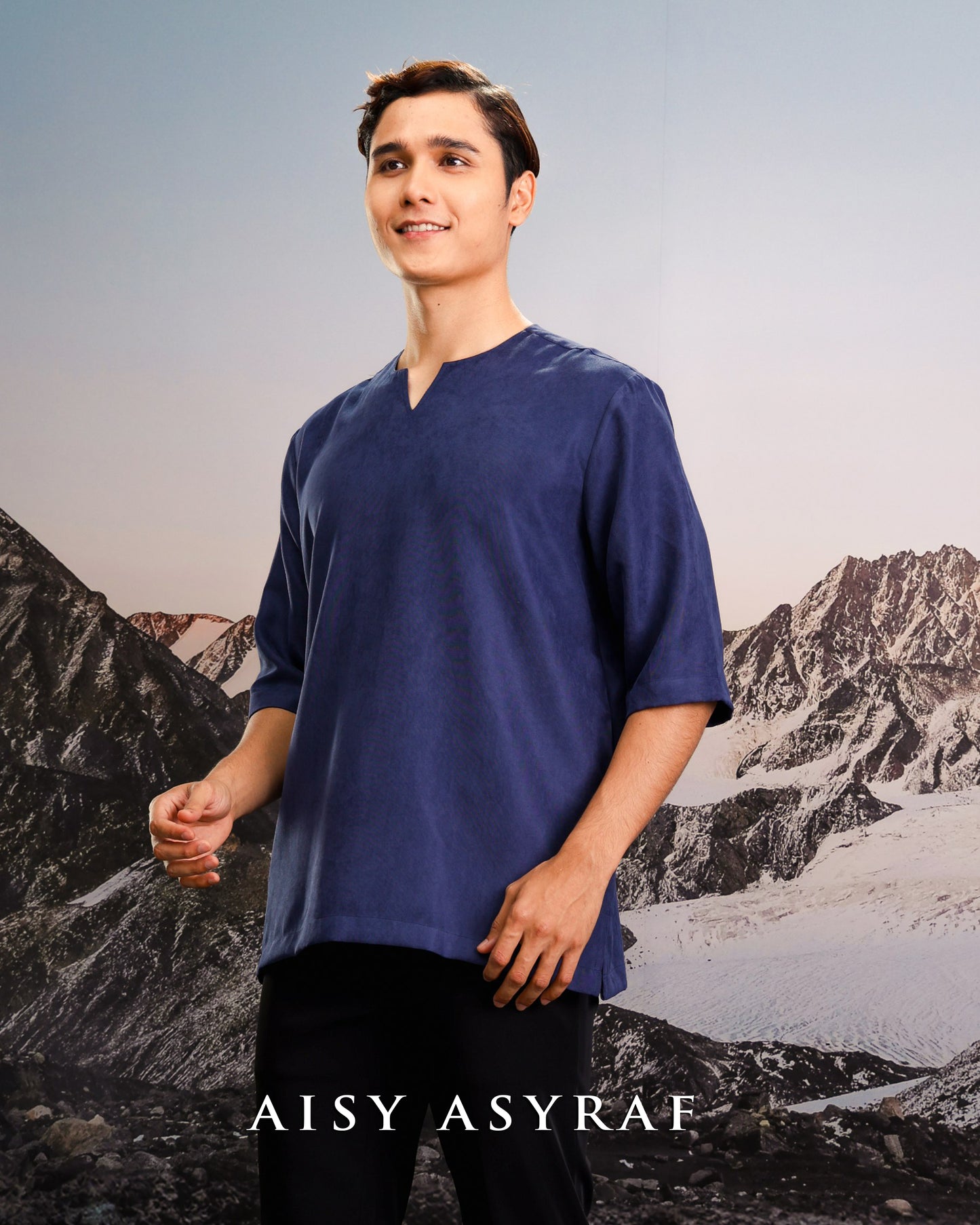 Kurta Jebran - Navy Blue