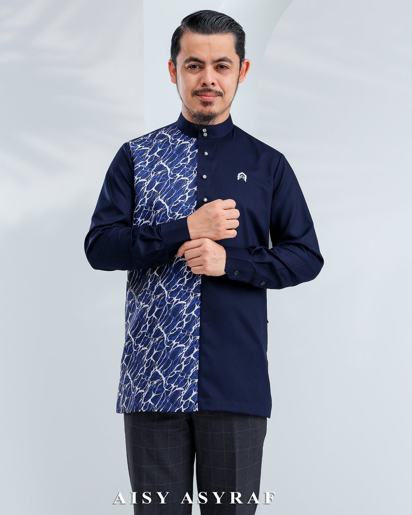 Kurta Nabeela Raya - Kod 46 (Navy Sea)