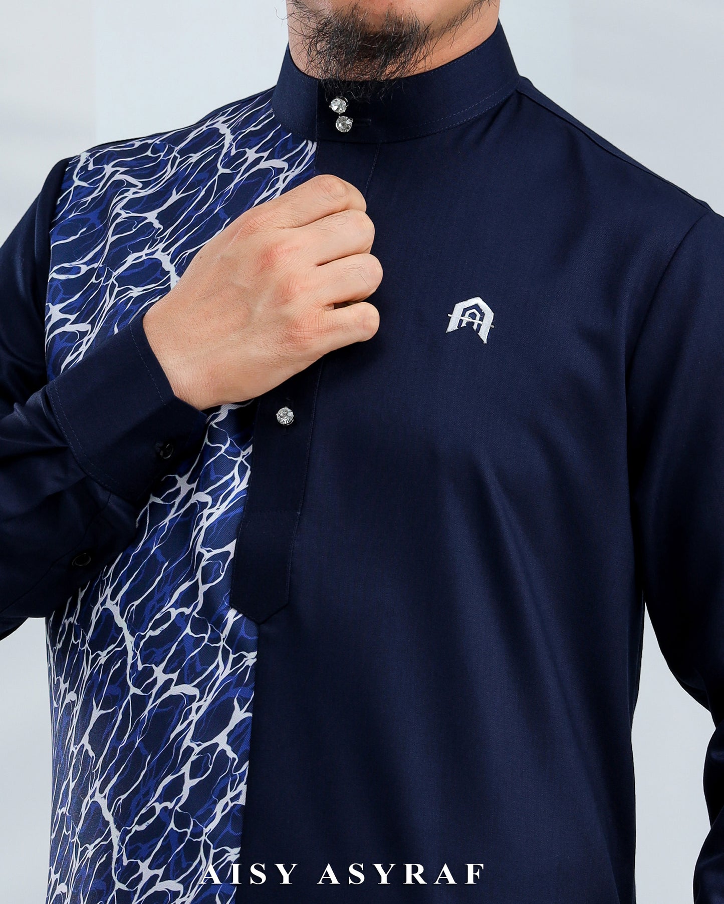 Kurta Nabeela Raya - Kod 46 (Navy Sea)