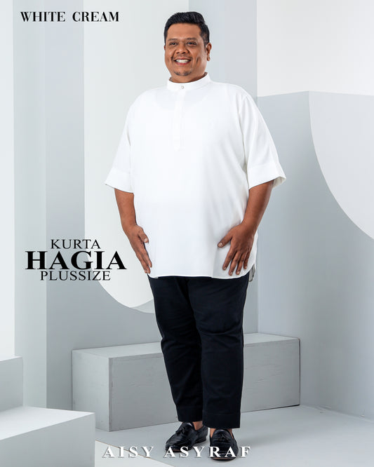 Kurta Hagia Plussize - White Cream