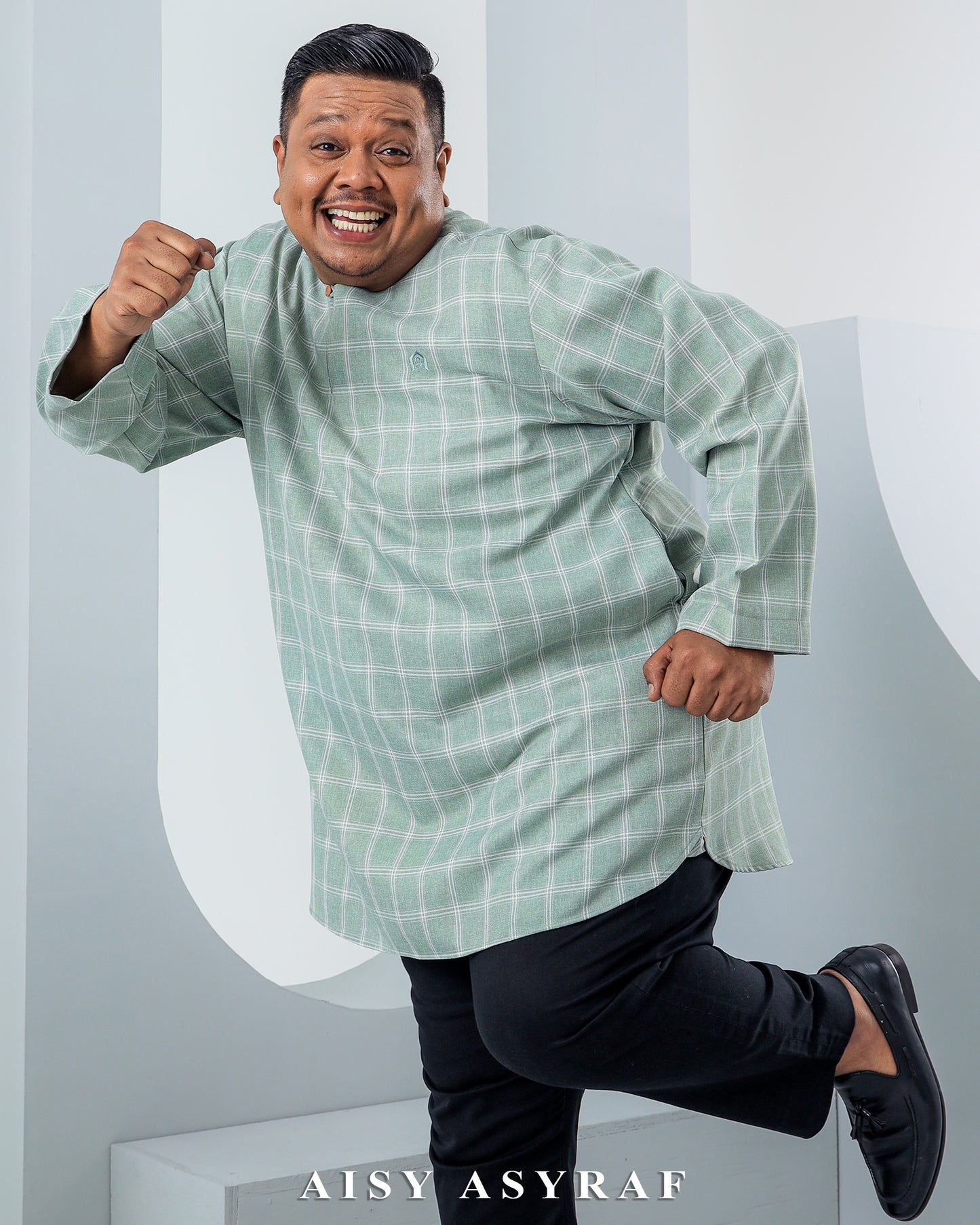 Kurta Esparta Plussize - Sage