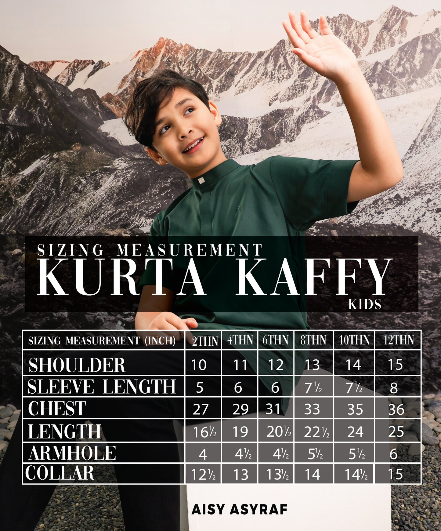 Kurta Kaffy Kids - Maroon