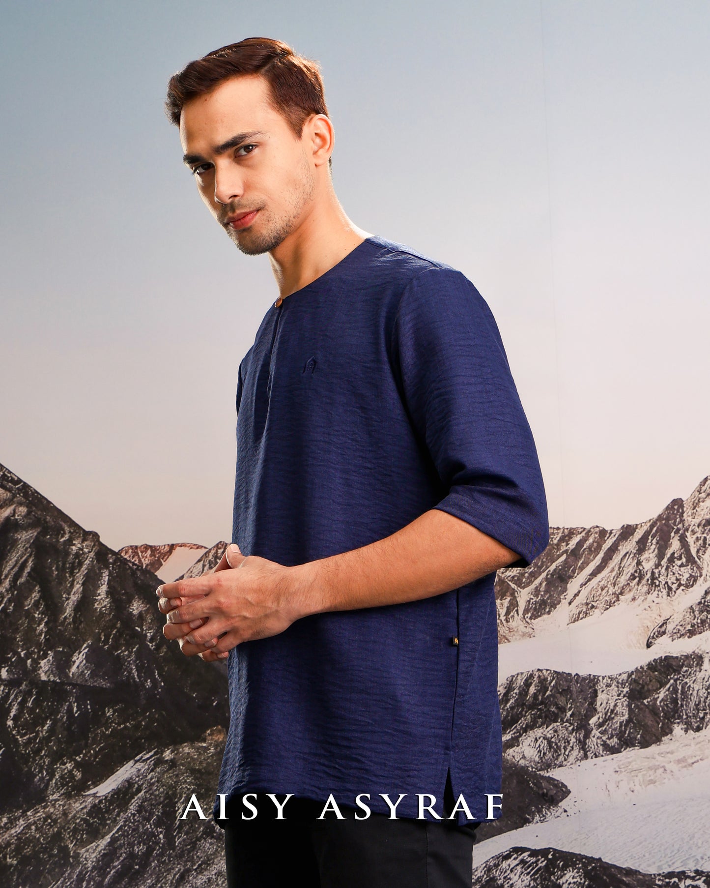 Kurta Ardian - Navy Blue