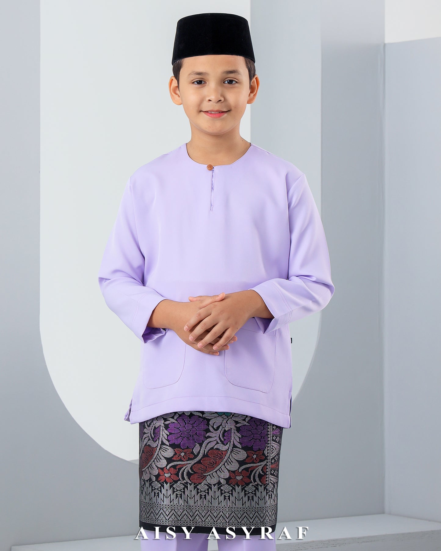 Baju Melayu Antalya Kids - Lilac