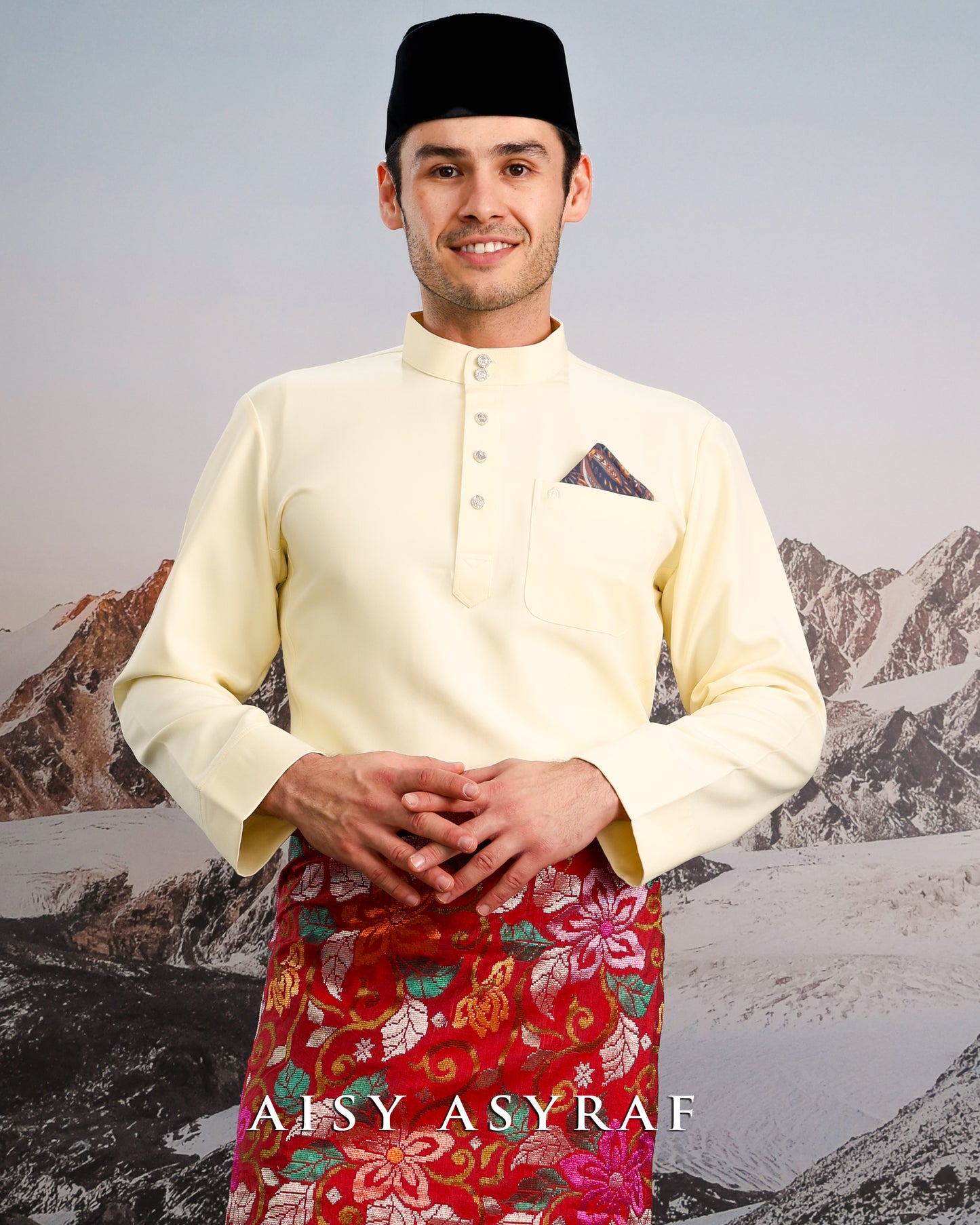 Baju Melayu Haseki - Soft Yellow