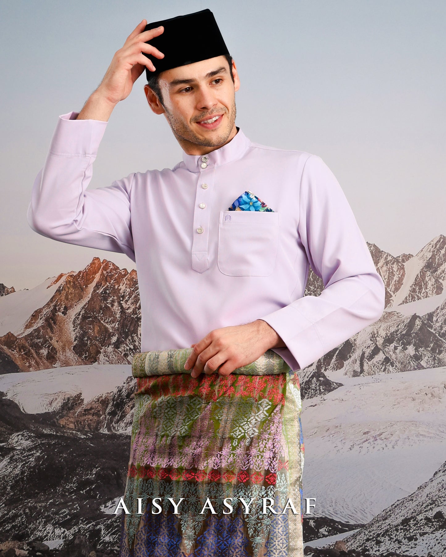 Baju Melayu Haseki - Lilac