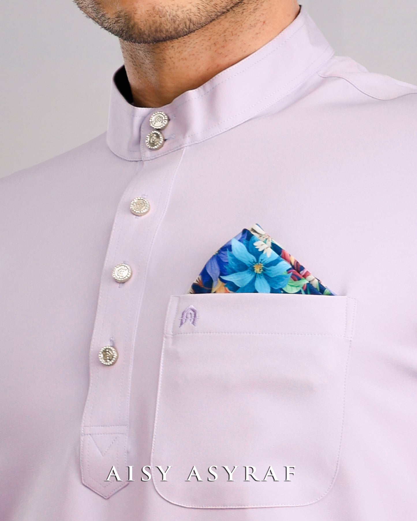 Baju Melayu Haseki - Lilac