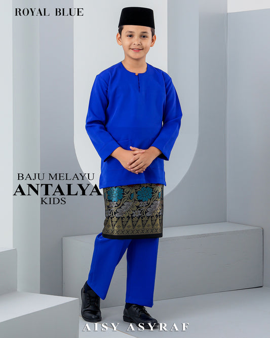 Baju Melayu Antalya Kids - Royal Blue