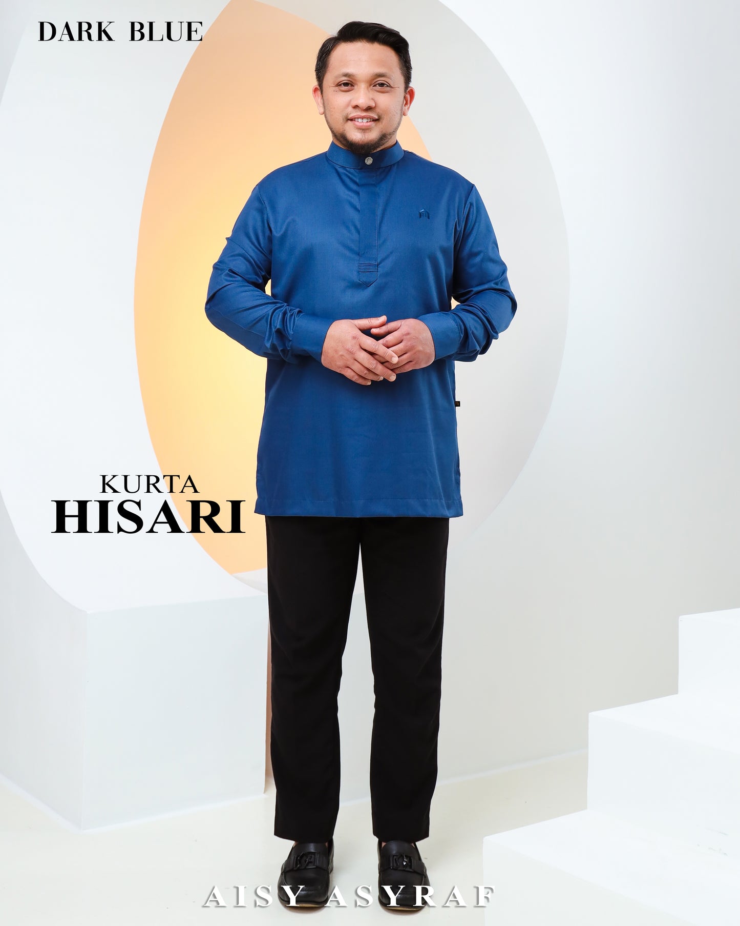 Kurta Hisari - Dark Blue