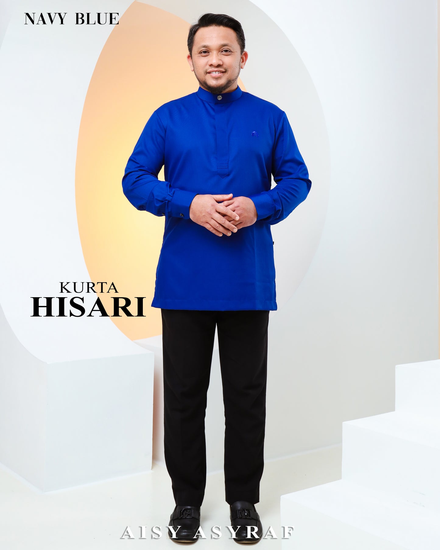 Kurta Hisari - Navy Blue