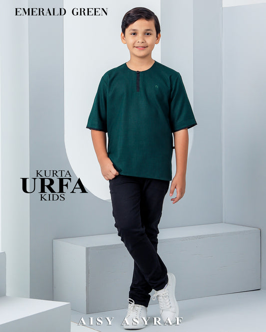 Kurta Urfa Kids - Emerald Green