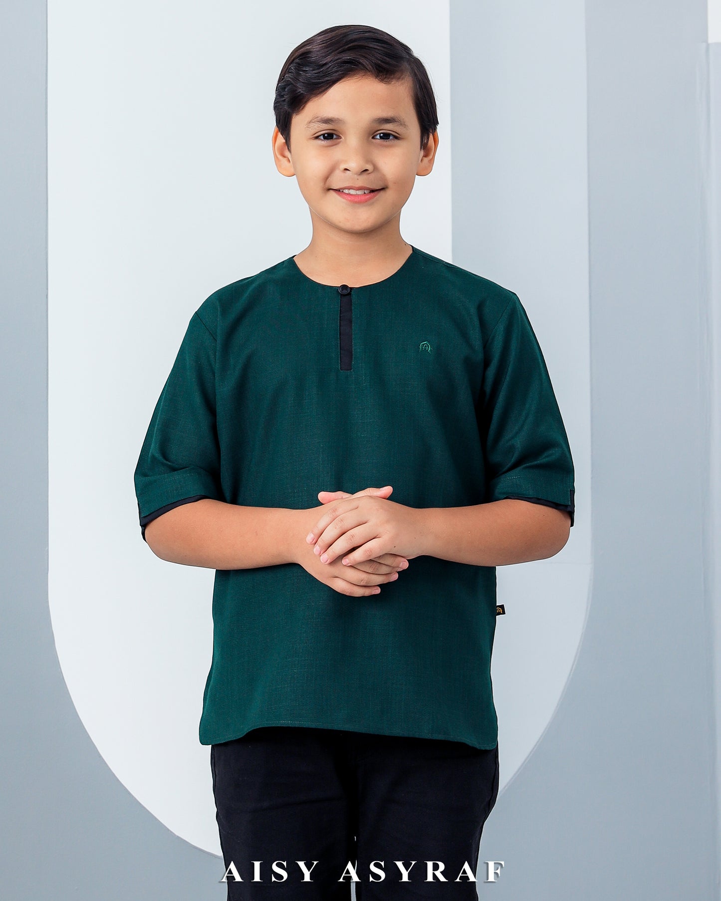 Kurta Urfa Kids - Emerald Green