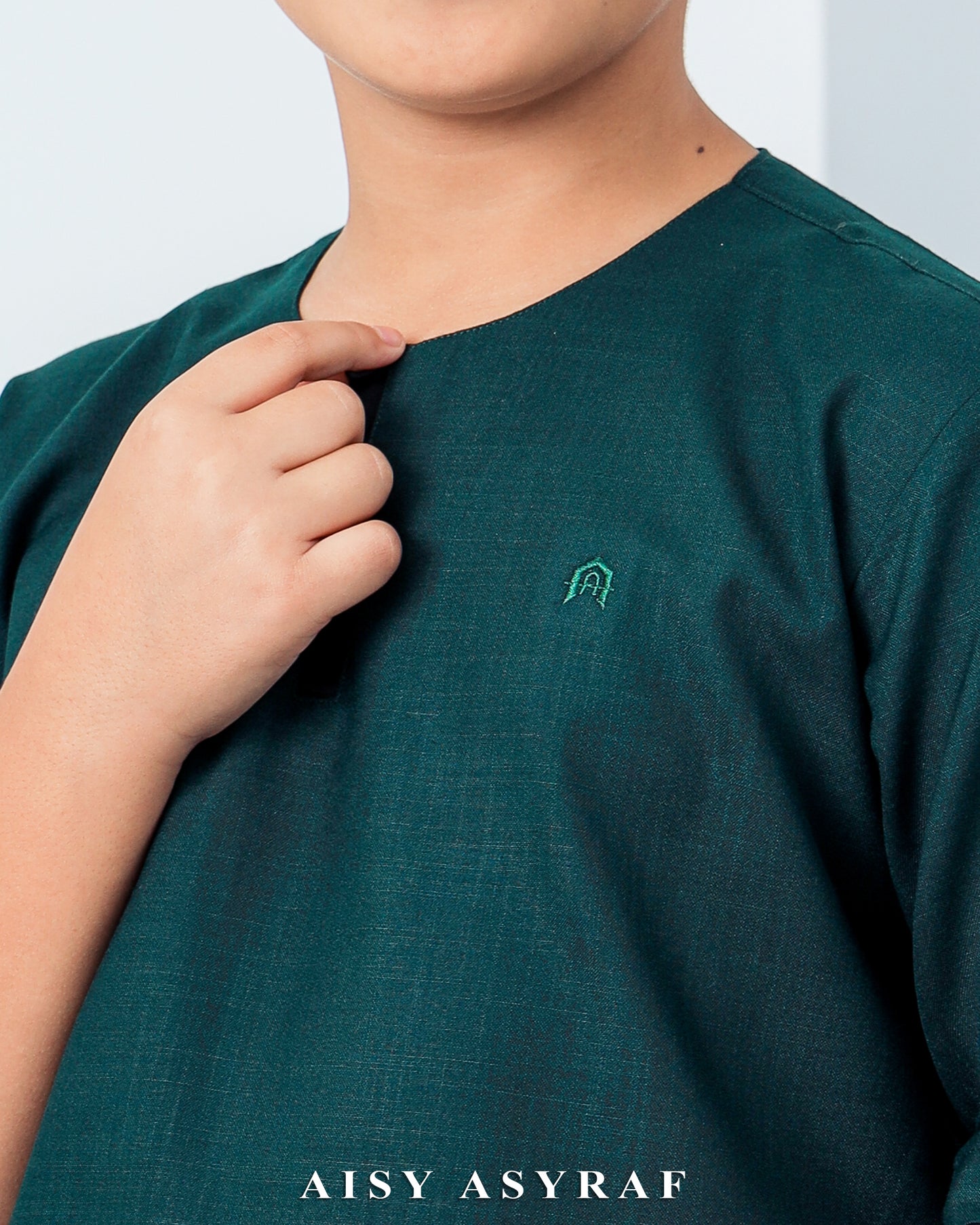 Kurta Urfa Kids - Emerald Green