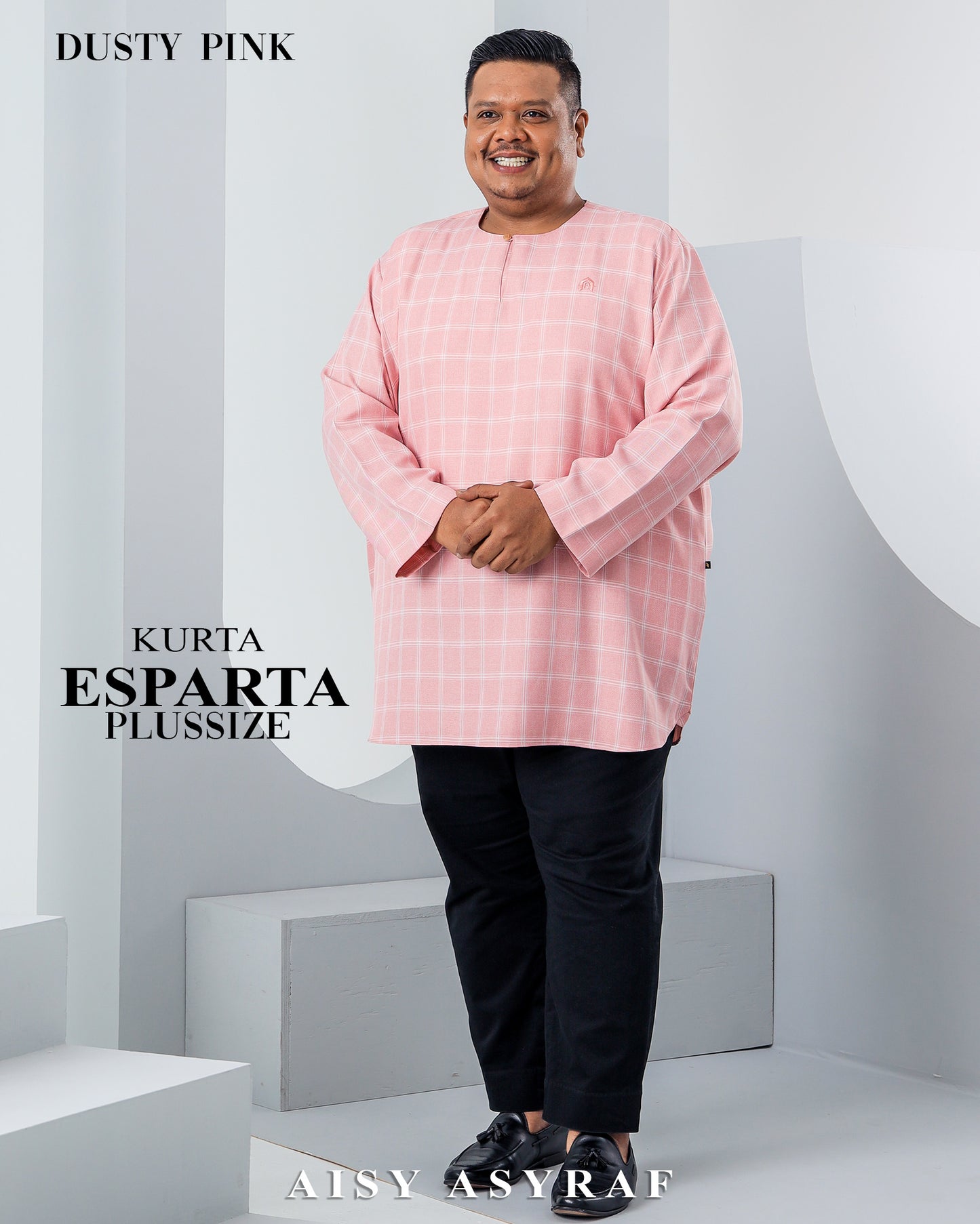 Kurta Esparta Plussize - Dusty Pink