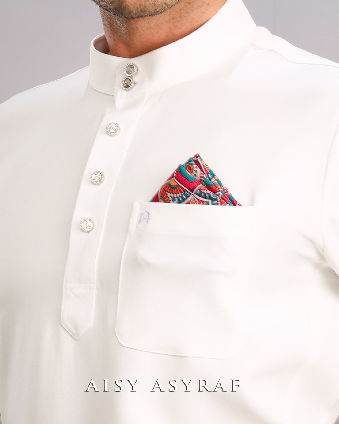 Baju Melayu Haseki - White