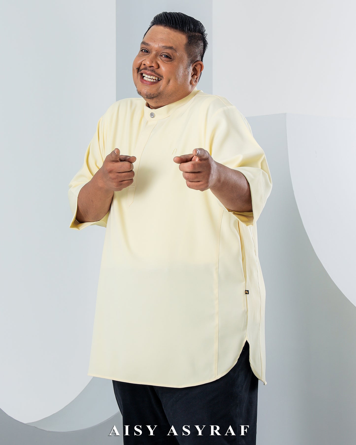Kurta Hagia Plussize - Soft Yellow