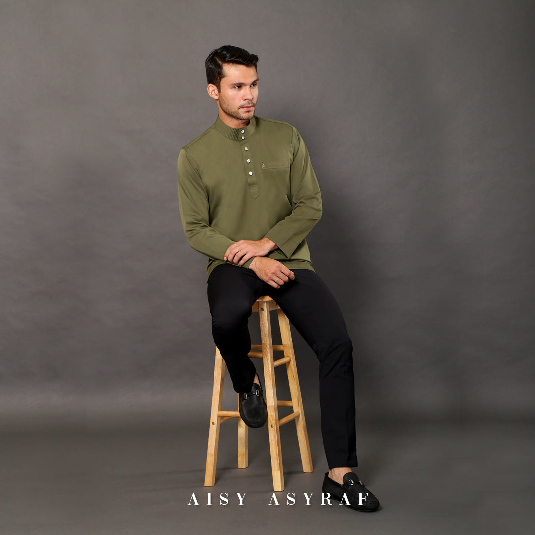 KURTA HATTA- ARMY GREEN