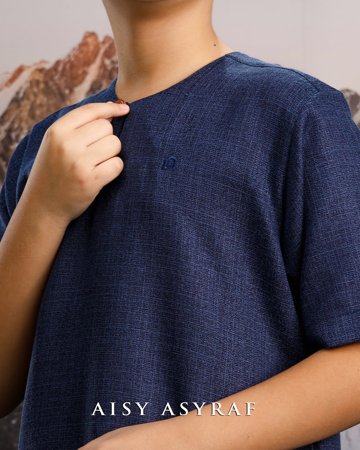 Kurta Khifnu Kids - Navy Blue