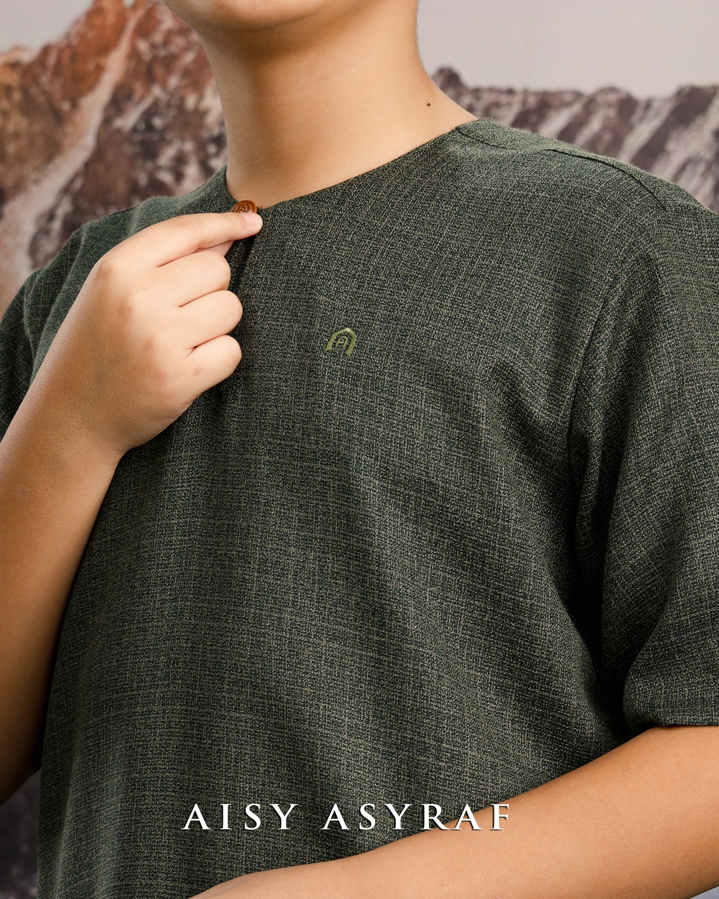 Kurta Khifnu Kids - Army Green