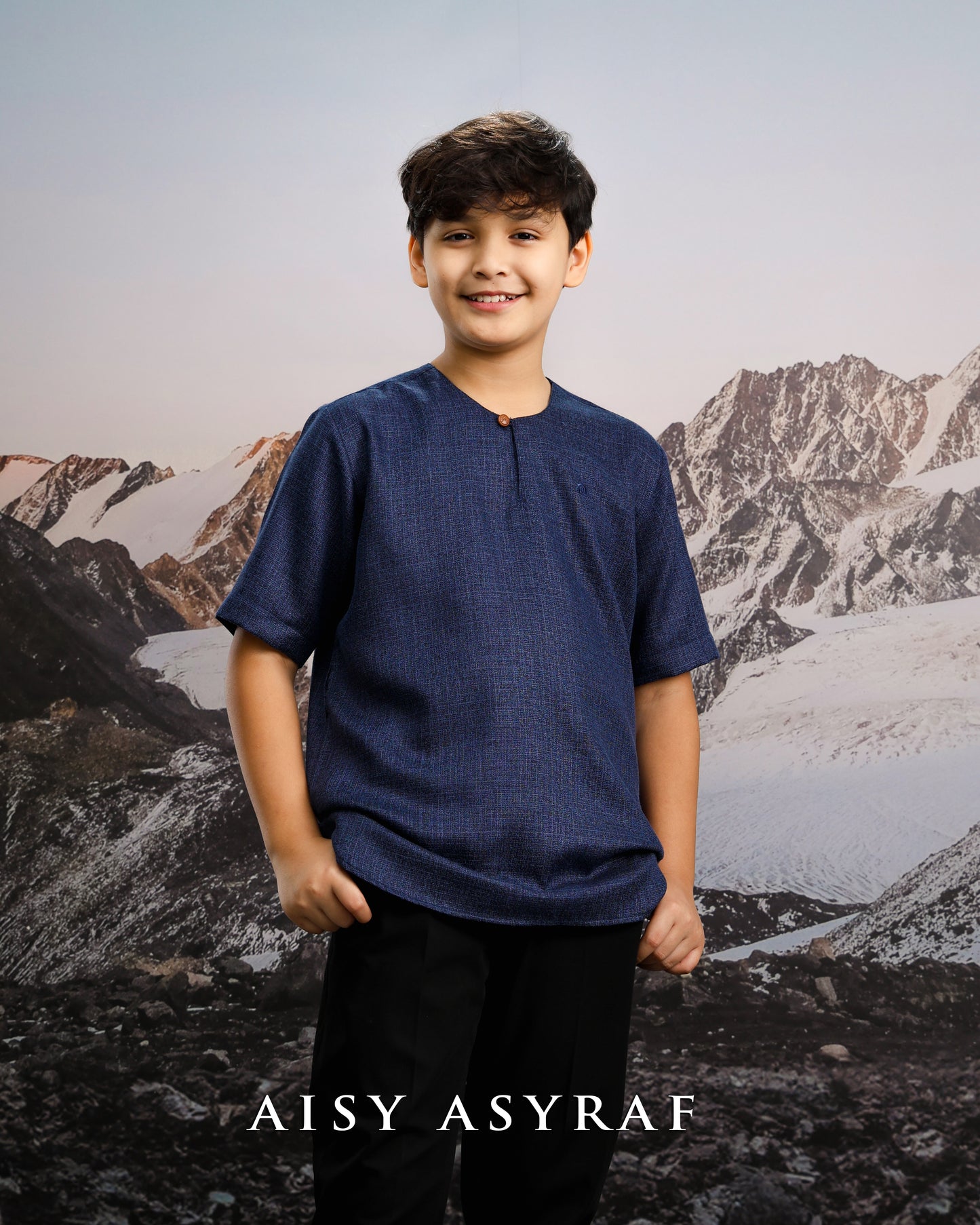 Kurta Khifnu Kids - Navy Blue