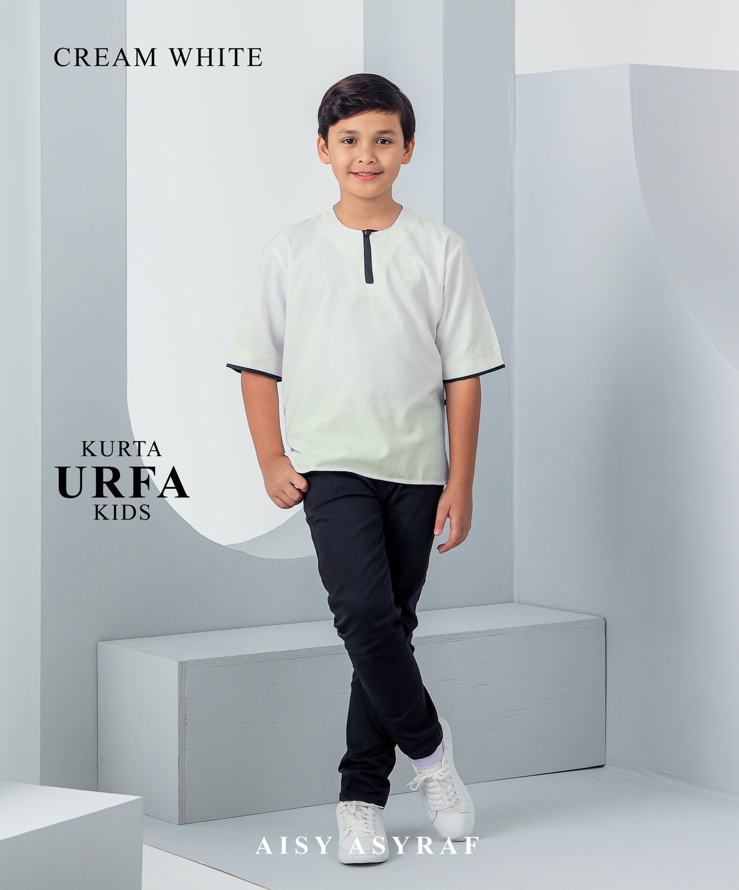 Kurta Urfa Kids - Cream White