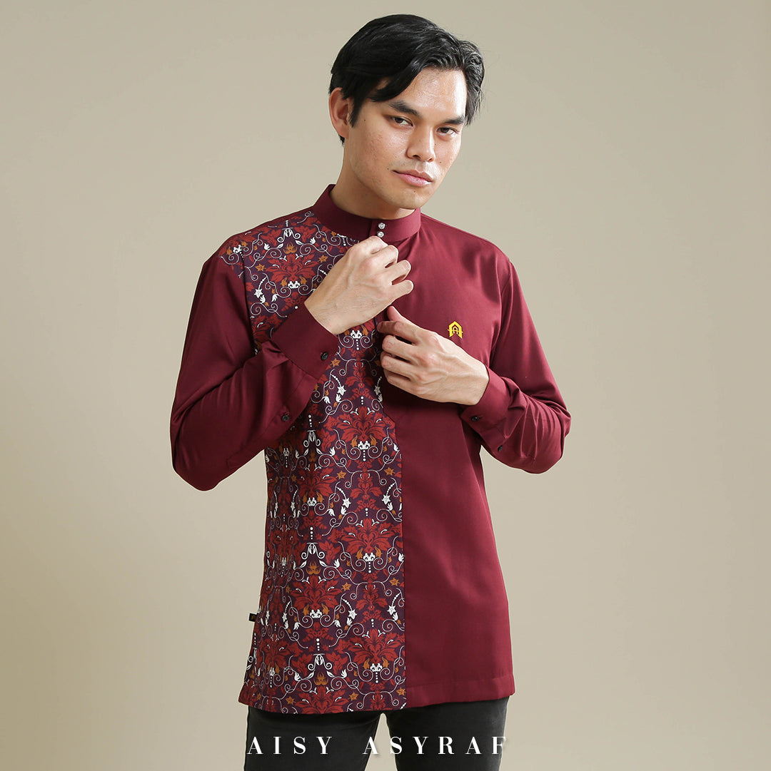 Kurta Nabeela - Kod 12 (Maroon Abstrak)