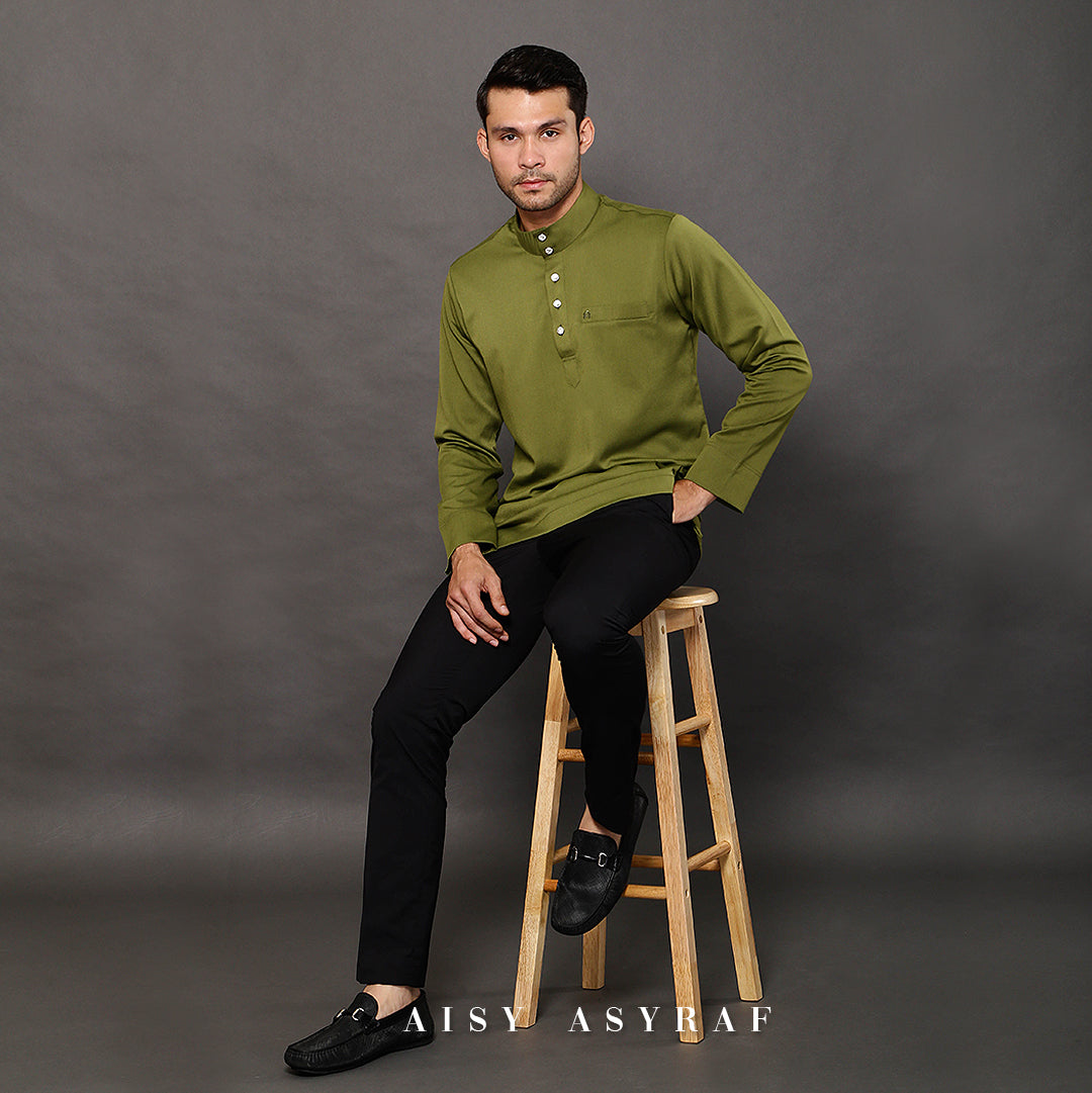 KURTA HATTA- OLIVE GREEN
