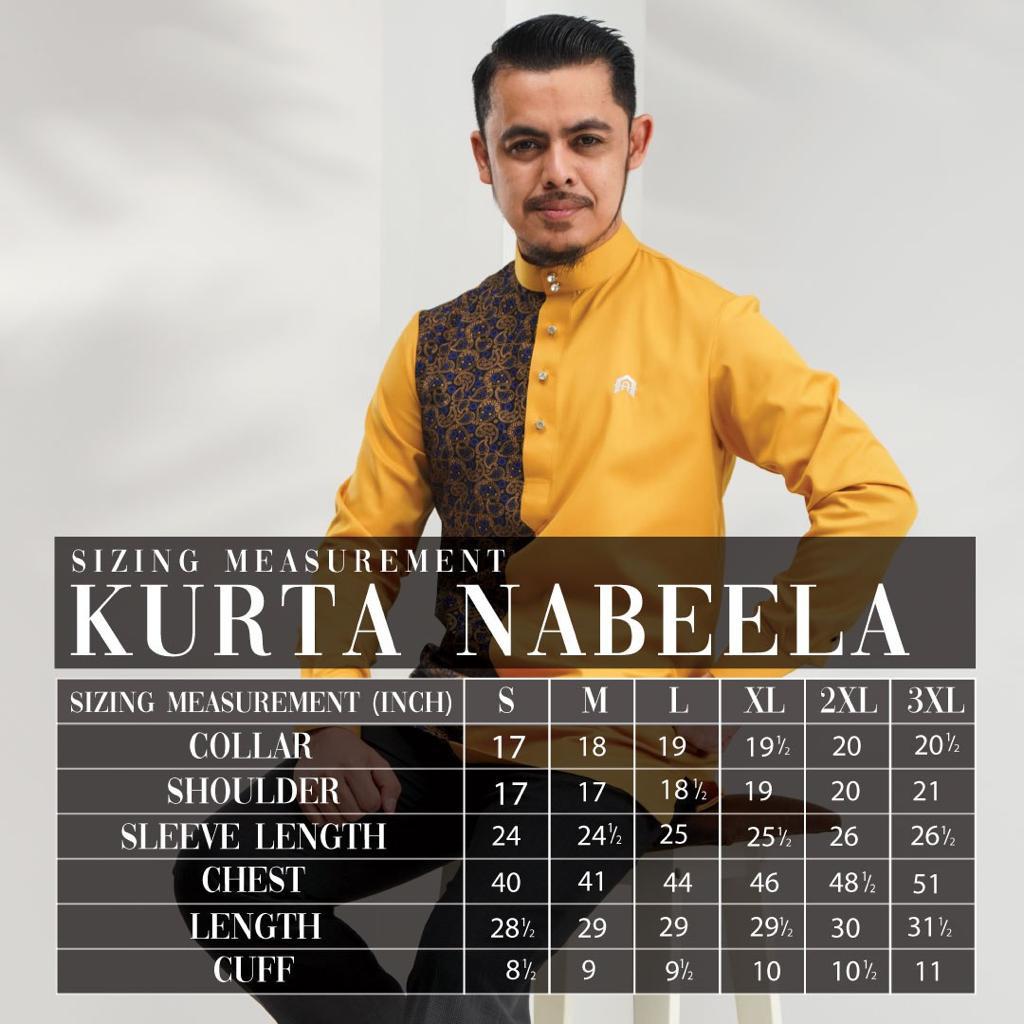 Kurta Nabeela - Kod 31 (Cinderella Blue) - NEW RELEASE