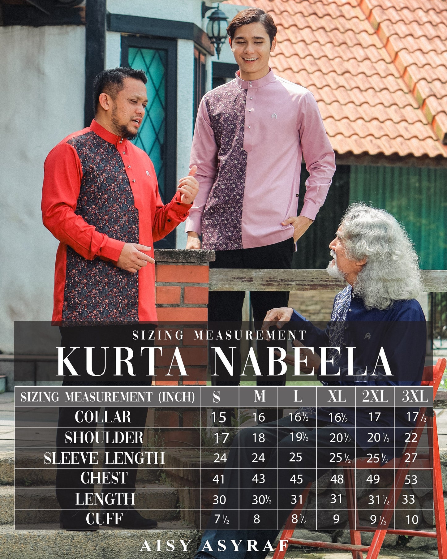 Kurta Nabeela Raya - Kod 45 (Dusty Floral)