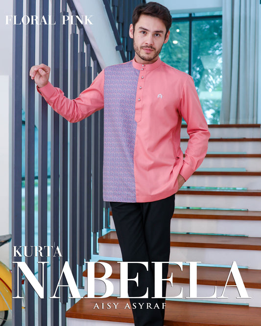 Kurta Nabeela Raya - Floral Pink