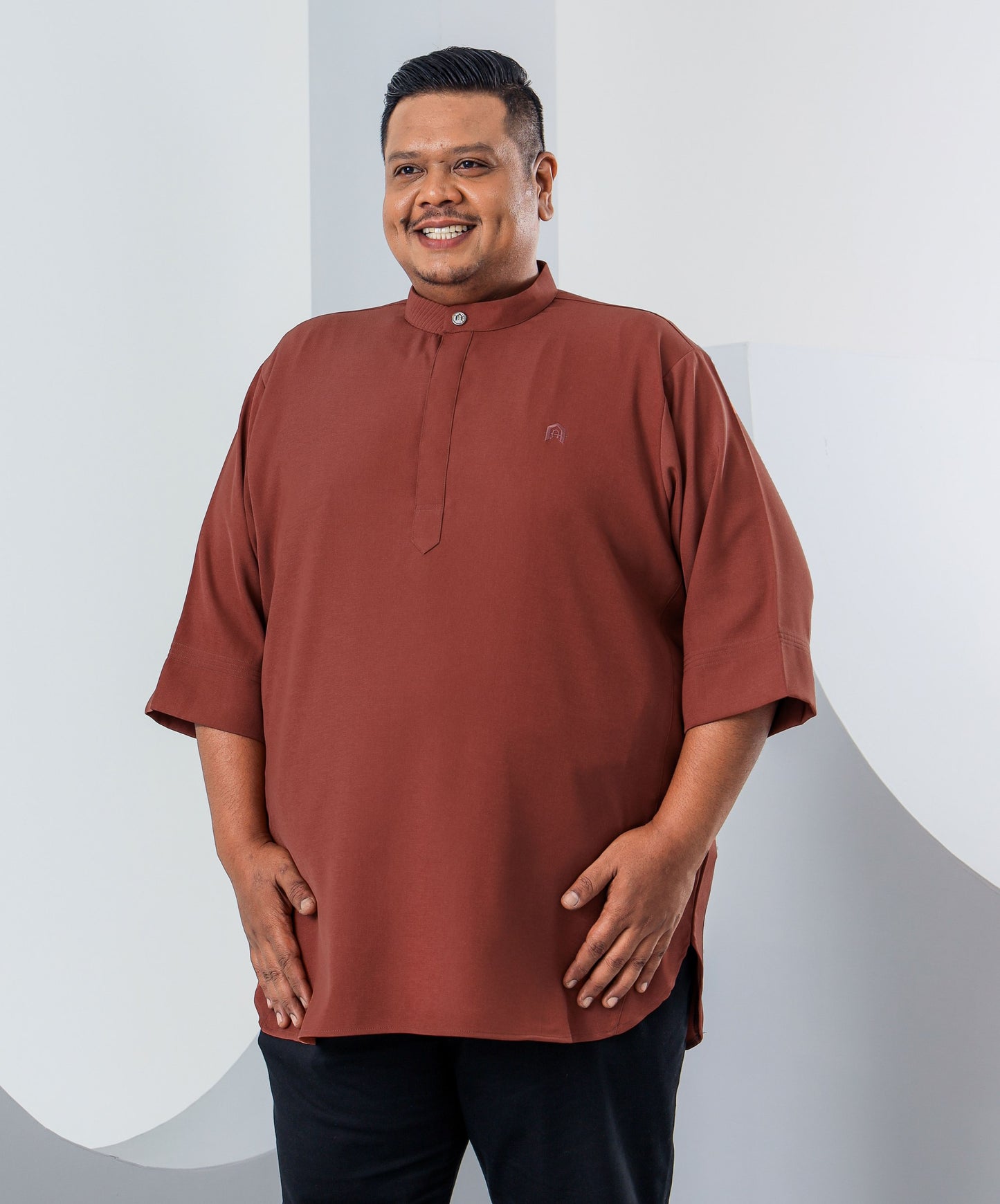Kurta Hagia Plussize - Brick Orange