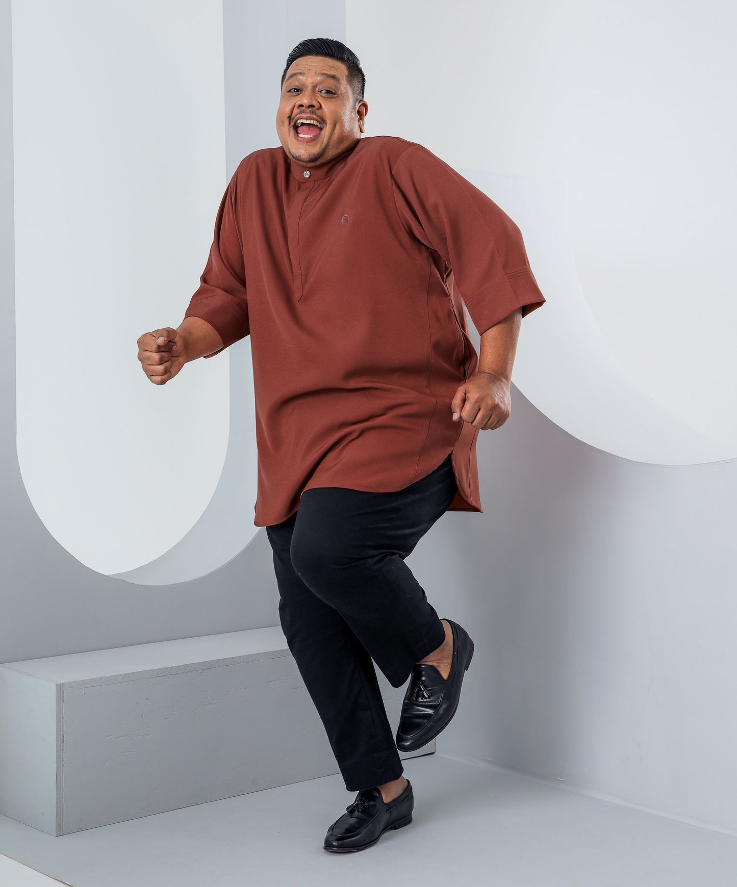 Kurta Hagia Plussize - Brick Orange