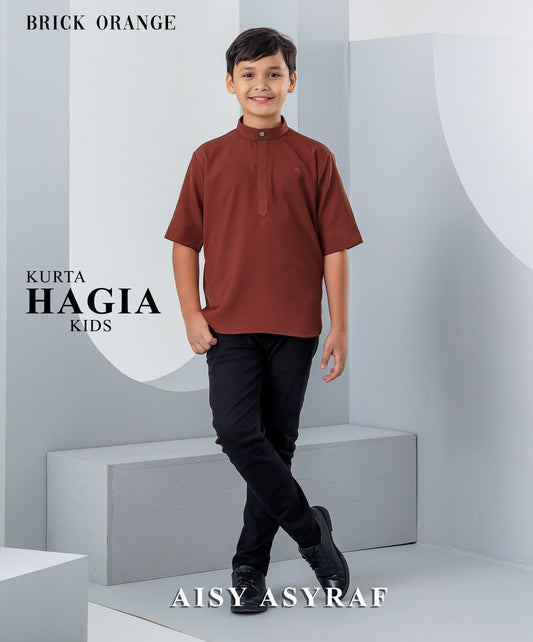 Kurta Hagia Kids - Brick Orange