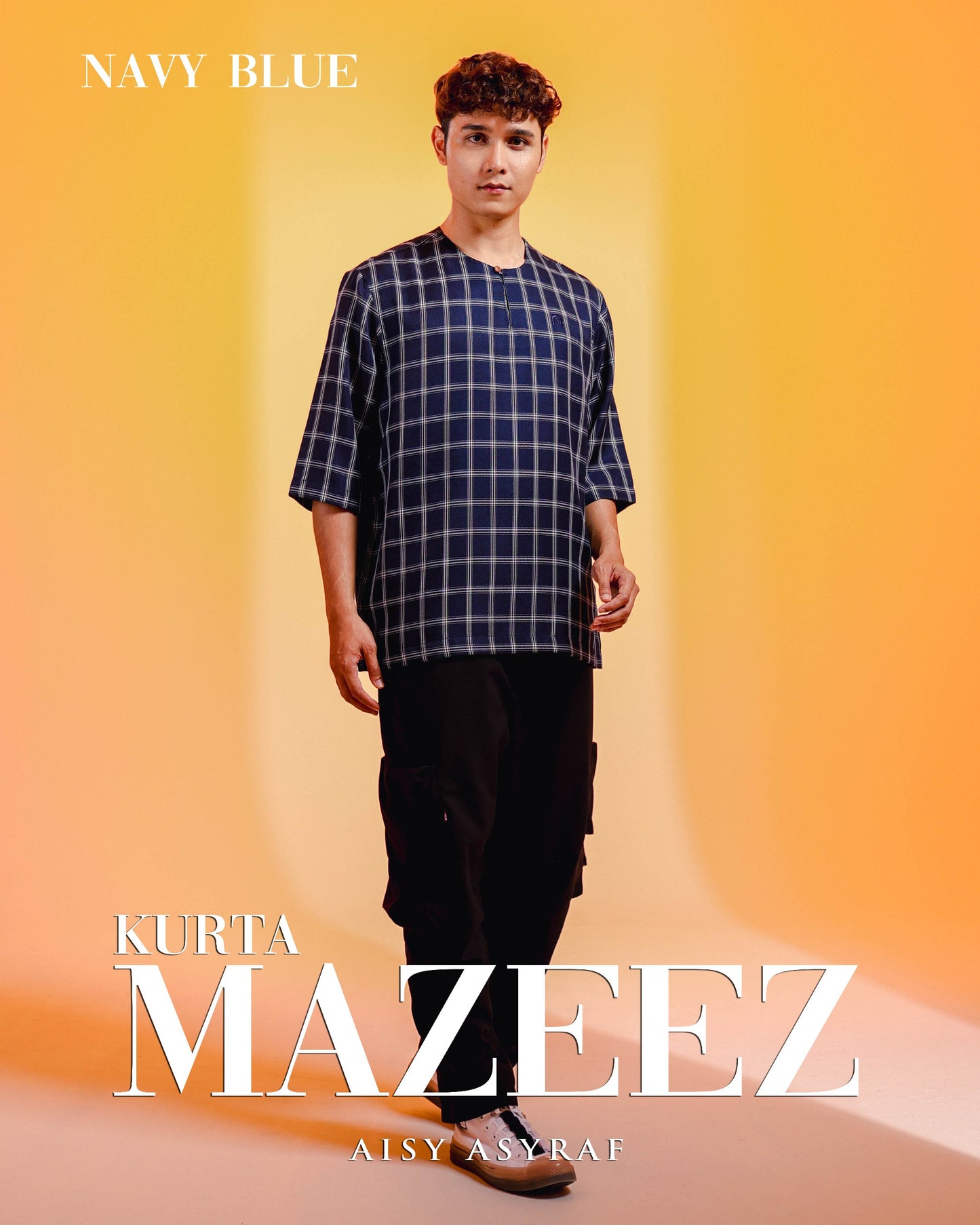 Kurta Mazeez - Navy Blue