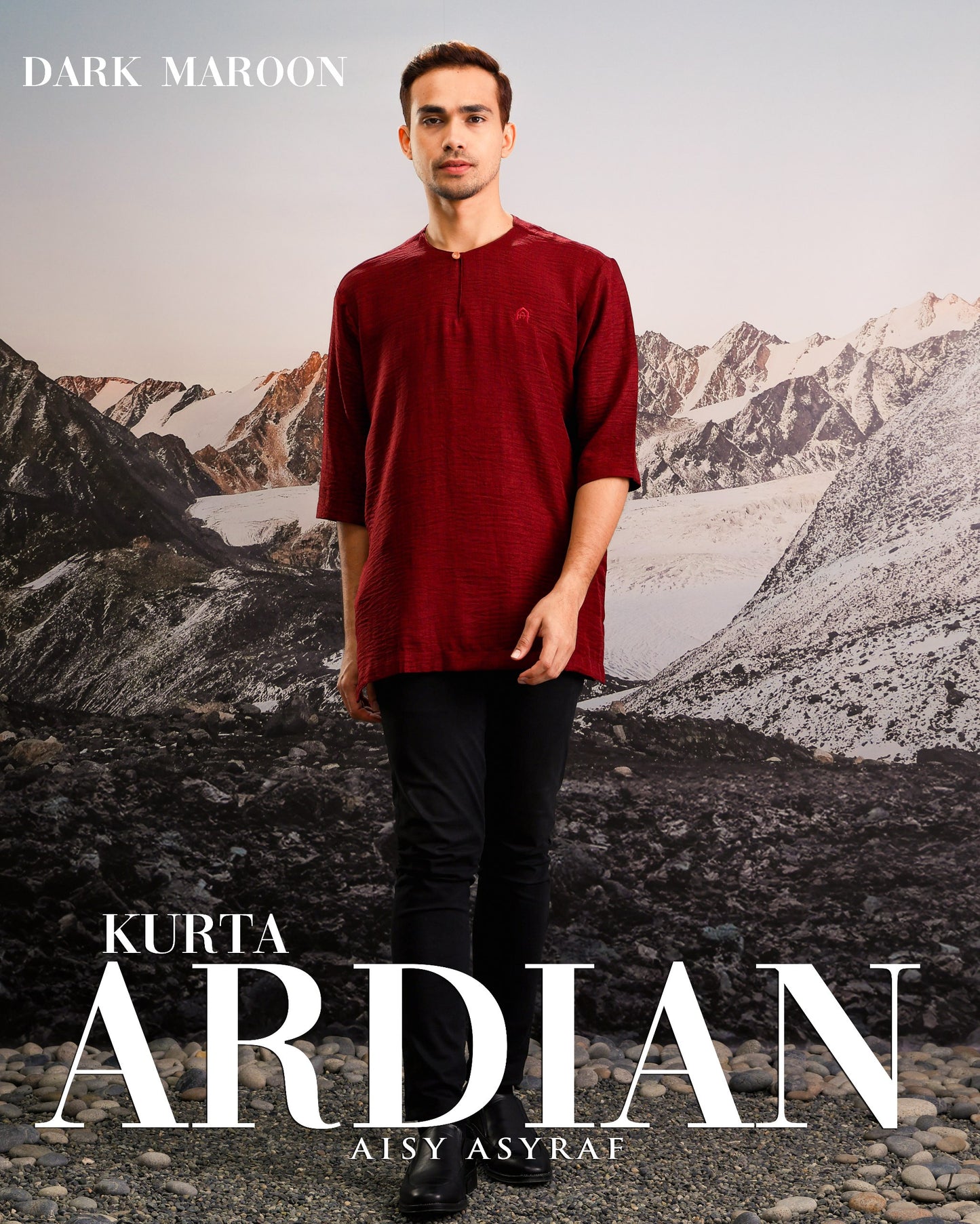 Kurta Ardian - Dark Maroon