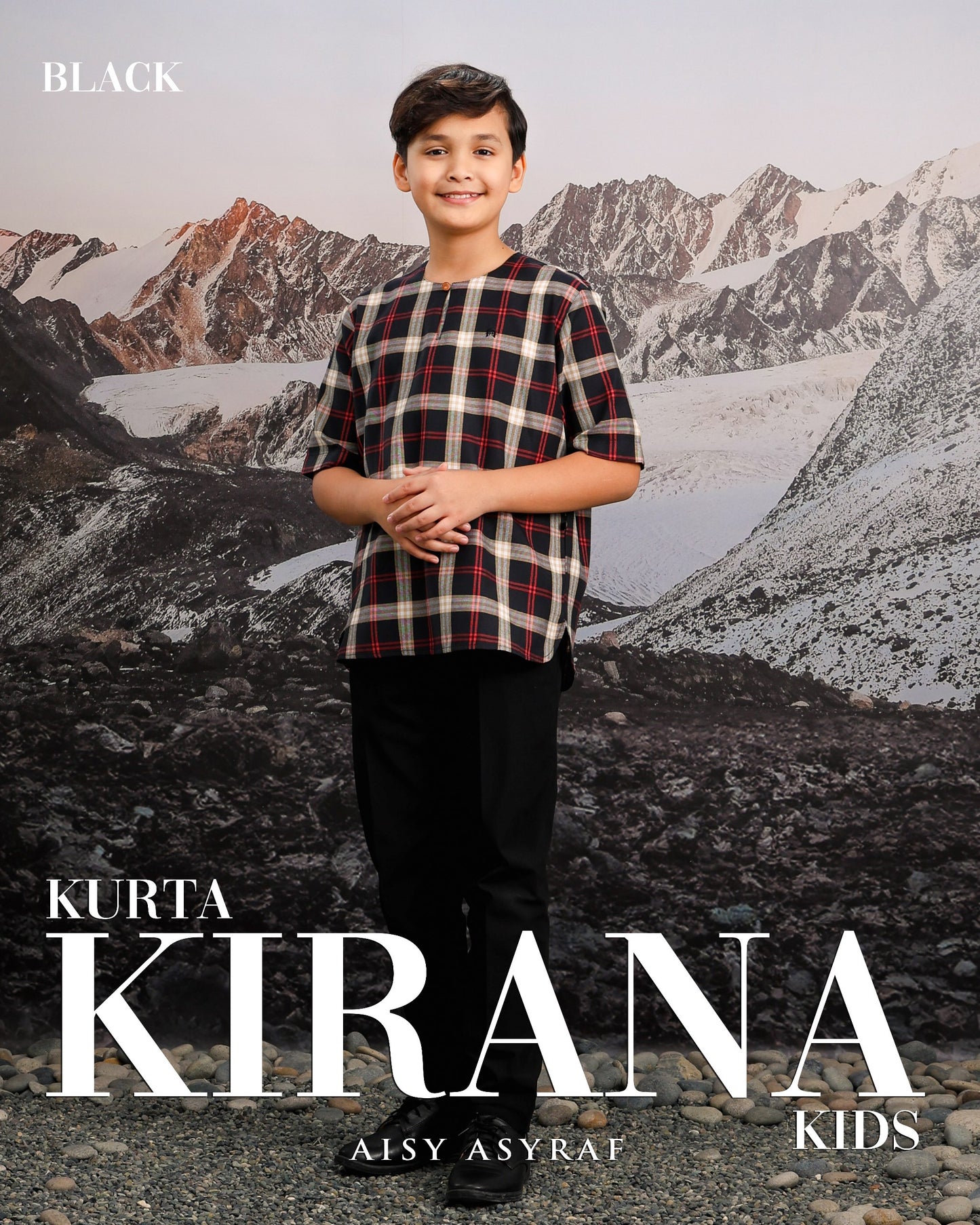 Kurta Kirana Kids - Black