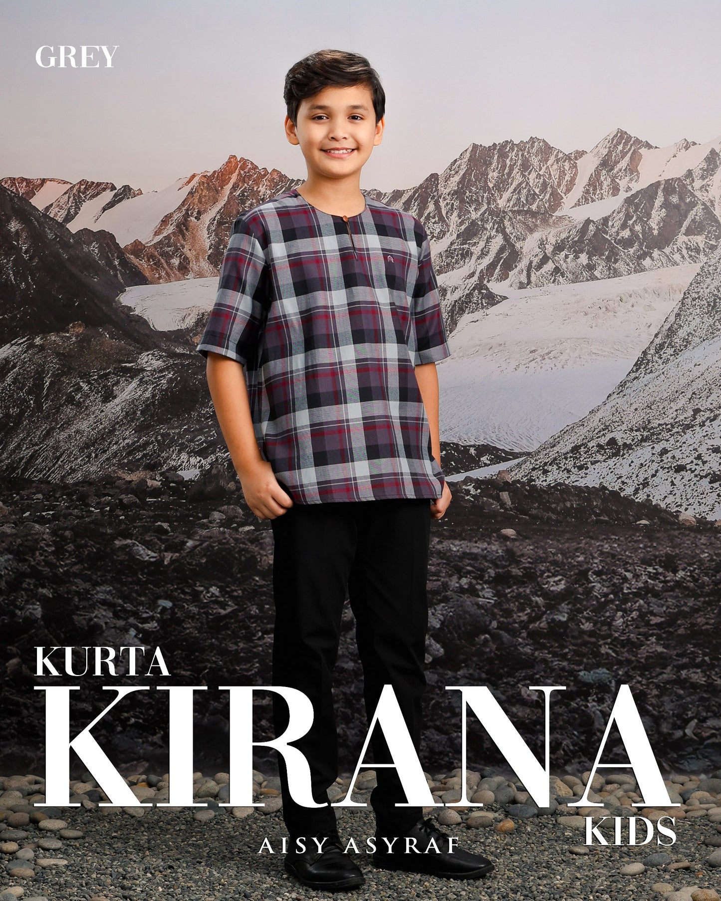 Kurta Kirana Kids - Grey