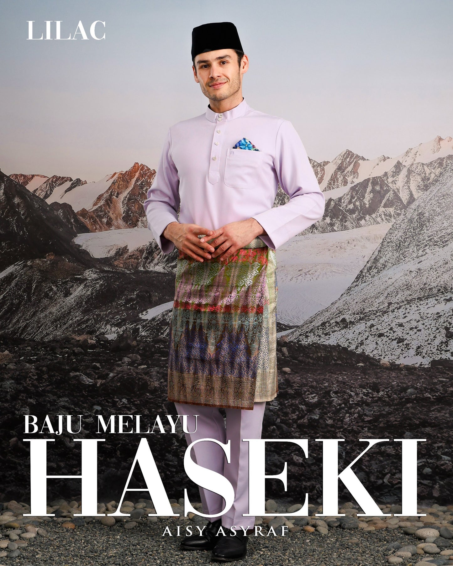 Baju Melayu Haseki - Lilac