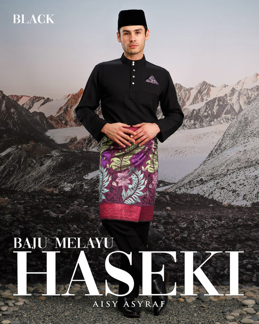 Baju Melayu Haseki - Black