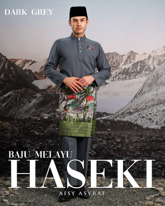 Baju Melayu Haseki - Dark Grey