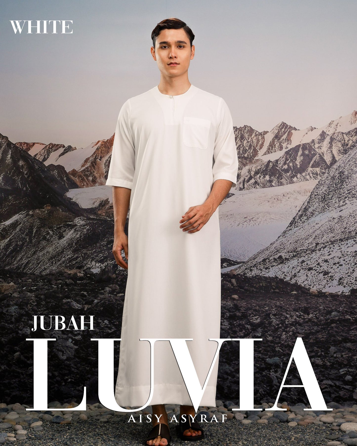 Jubah Luvia - White