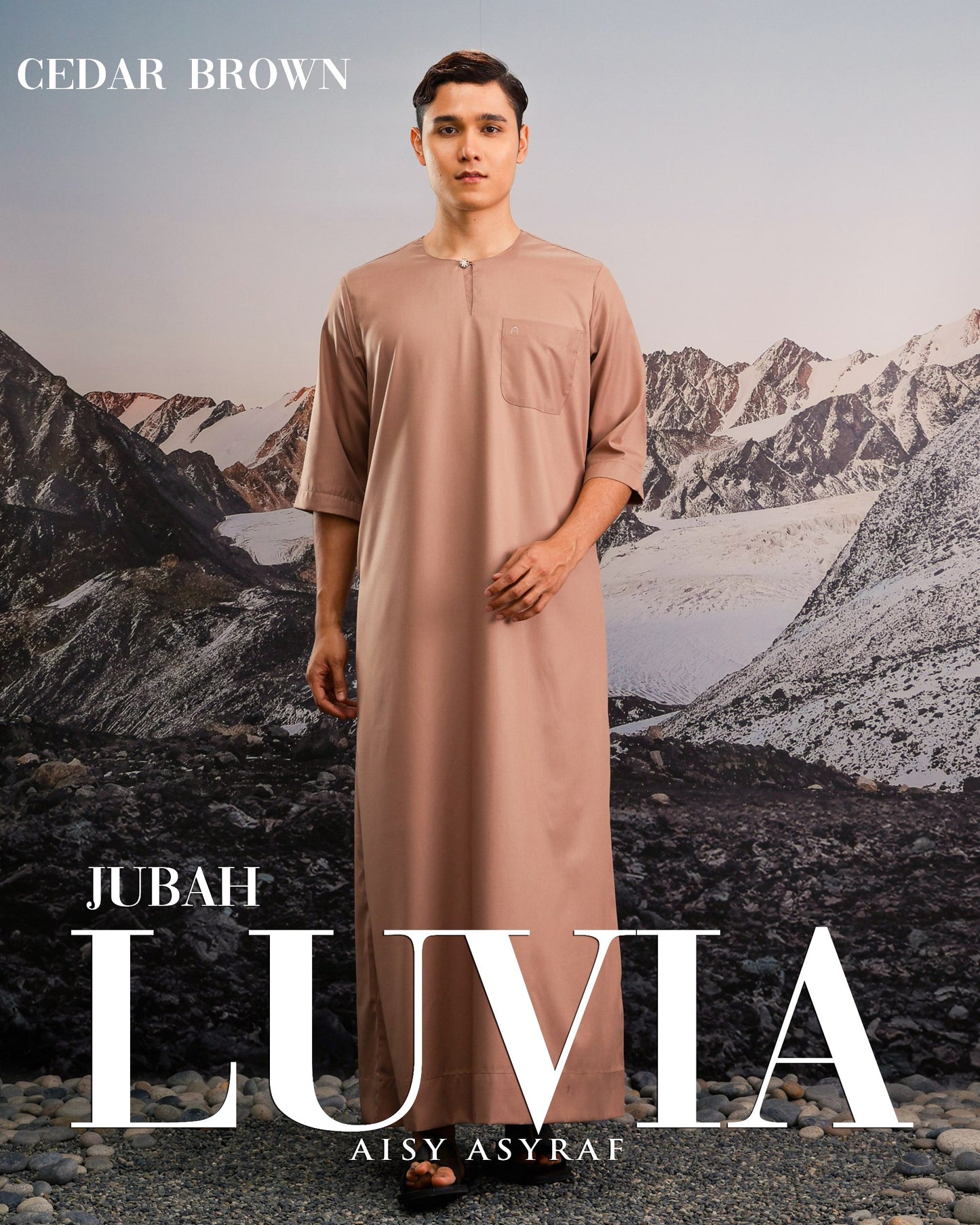 Jubah Luvia - Cedar Brown