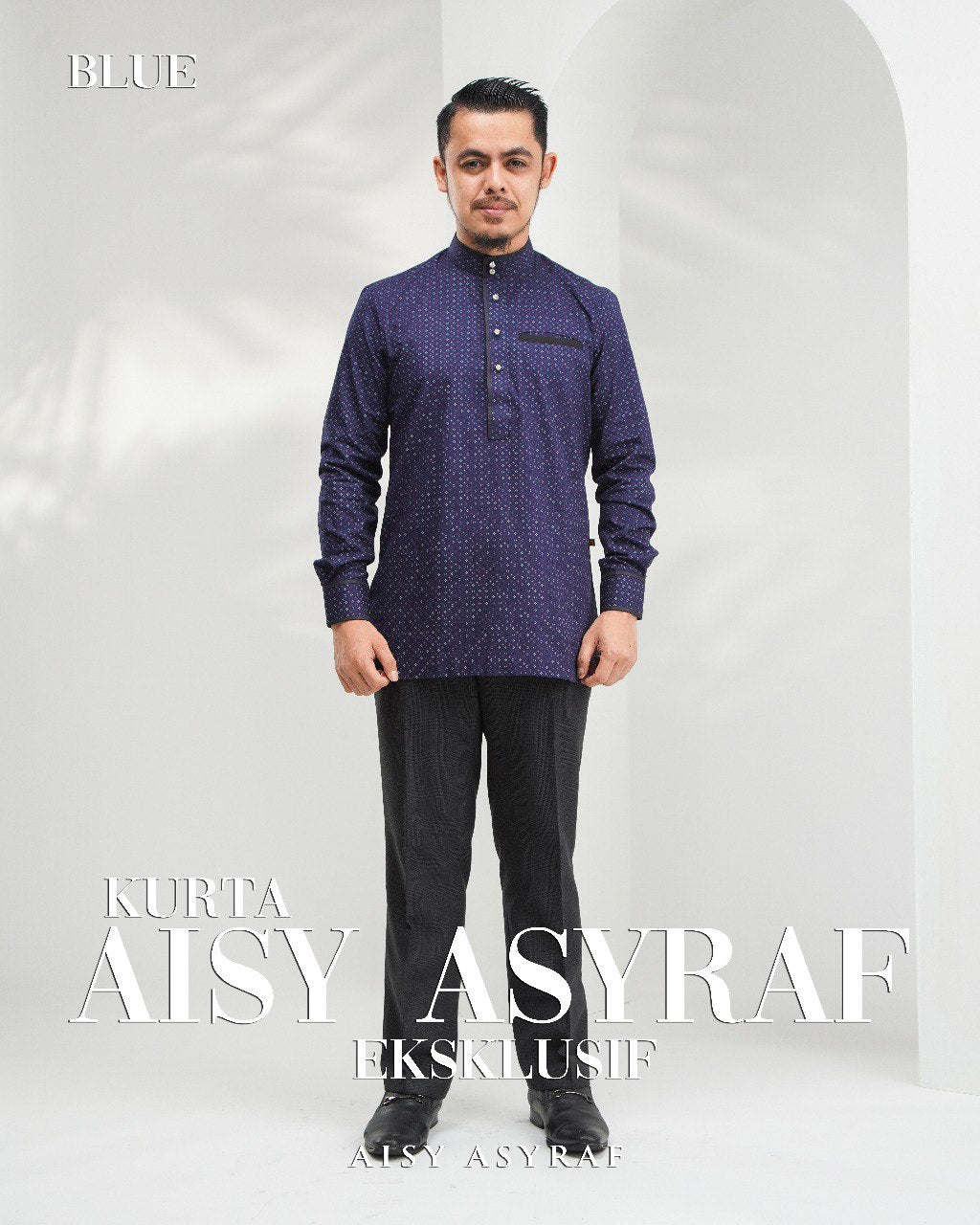 Kurta AAEK (Aisy Asyraf Eksklusif) - Blue (NEW RELEASE)