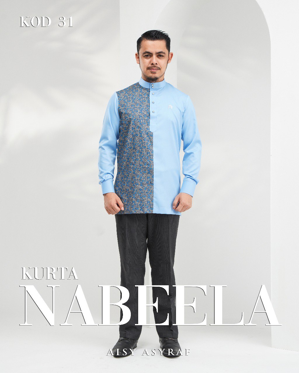 Kurta Nabeela - Kod 31 (Cinderella Blue) - NEW RELEASE