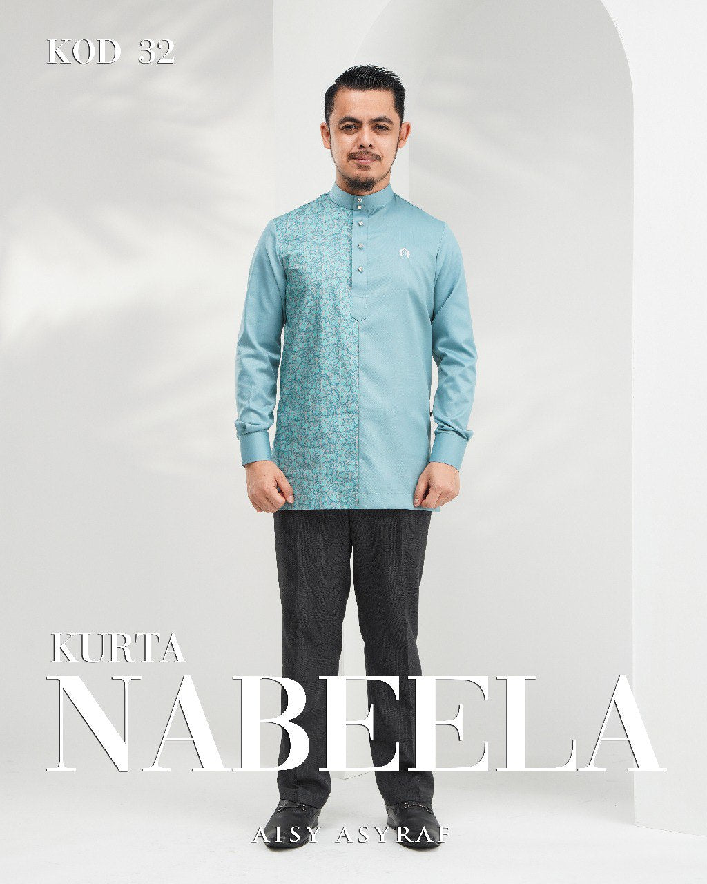 Kurta Nabeela - Kod 32 (Dusty Turqouise) - NEW RELEASE