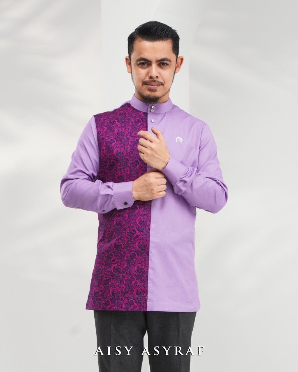 Kurta Nabeela - Kod 36 (Lavendar Abstract) - NEW RELEASE
